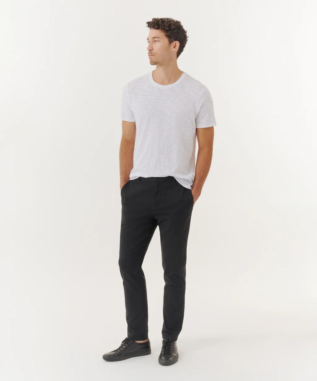 Cotton Twill Slim Pants - Black | ATM Collection