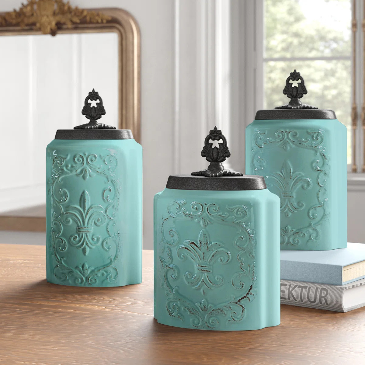 Stoneware Canister - Set of 3 | Wayfair North America