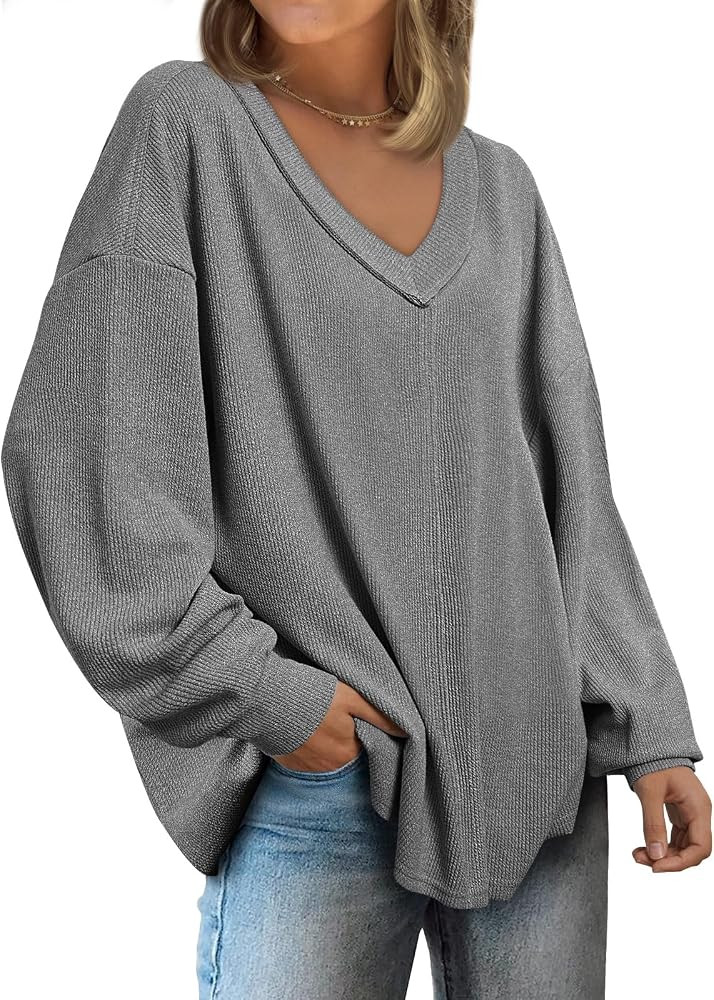 Trendy Queen Womens Oversized Sweatshirts Sweaters Casual Pullover Loose Long Sleeve Tops Shirts ... | Amazon (US)