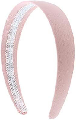 Light Pink 1 Inch Fabric Covered Headband | Amazon (US)