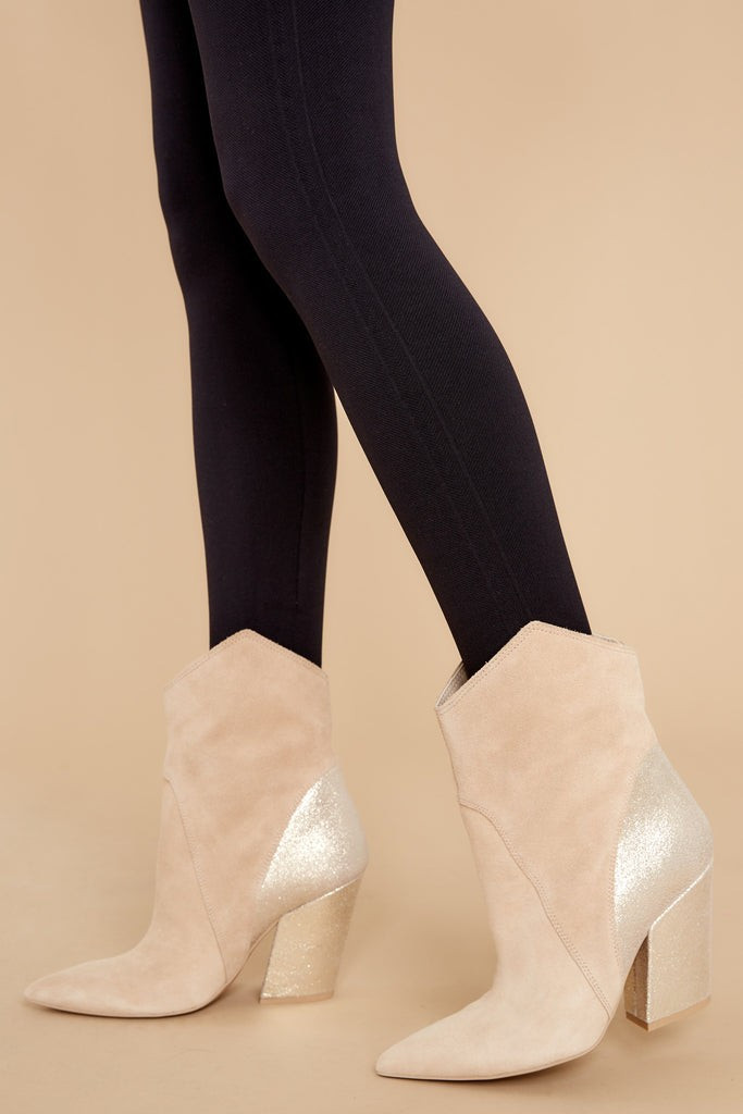 Nestly Dune Multi Suede Booties | Red Dress 