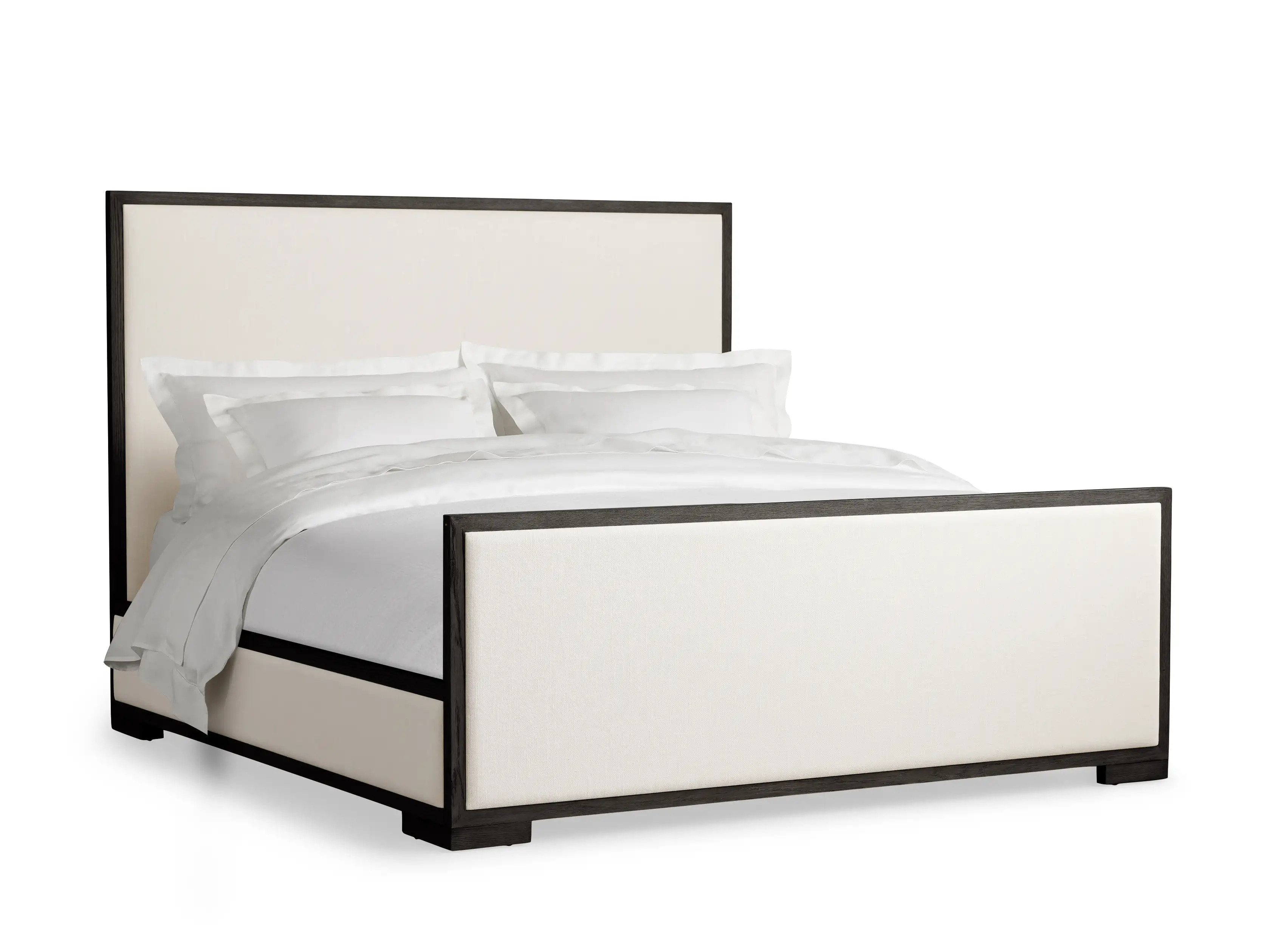 Darien Panel Bed with High Footboard in Ebony | Arhaus