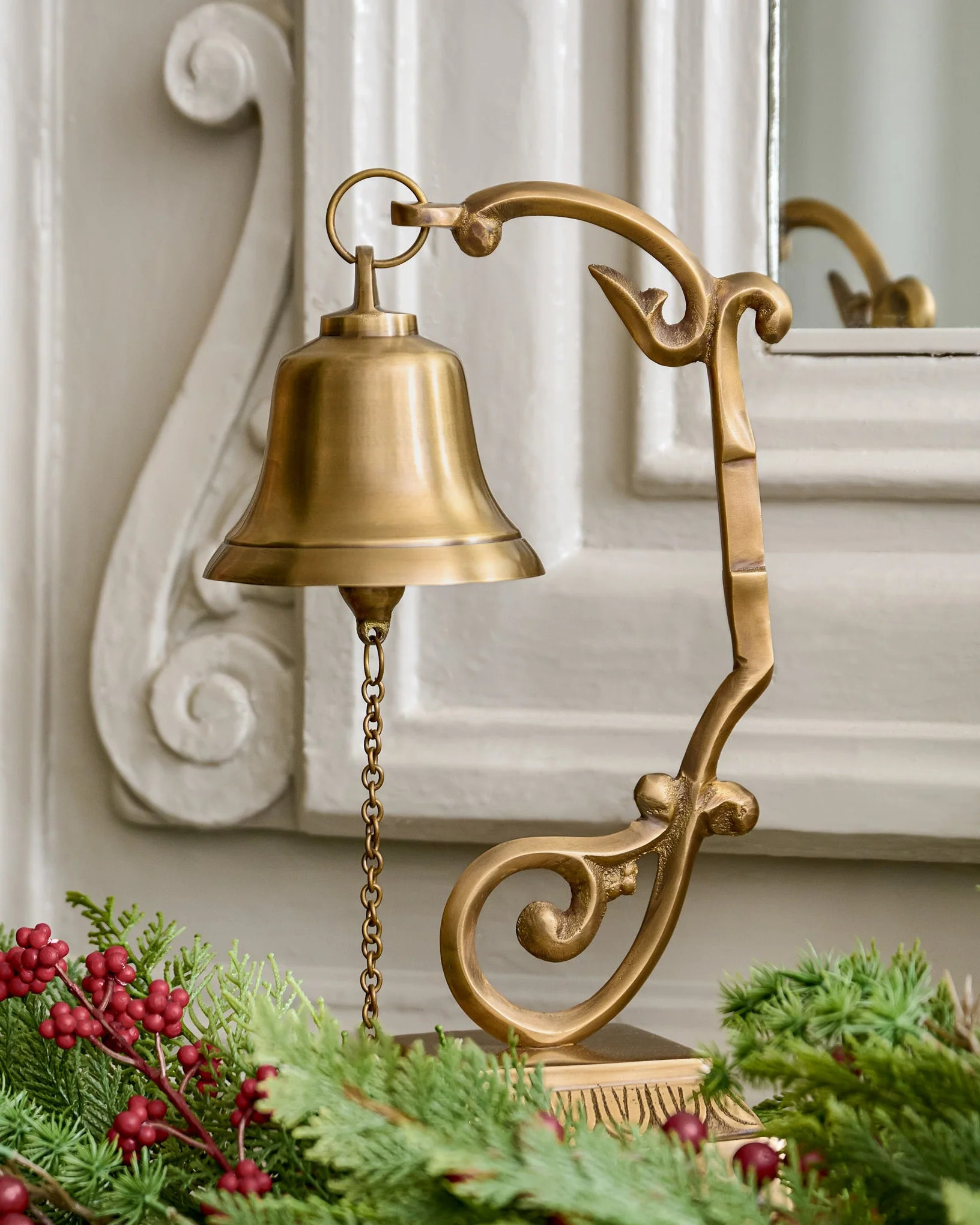 Antique-Inspired Corinne Brass Bell | Magnolia
