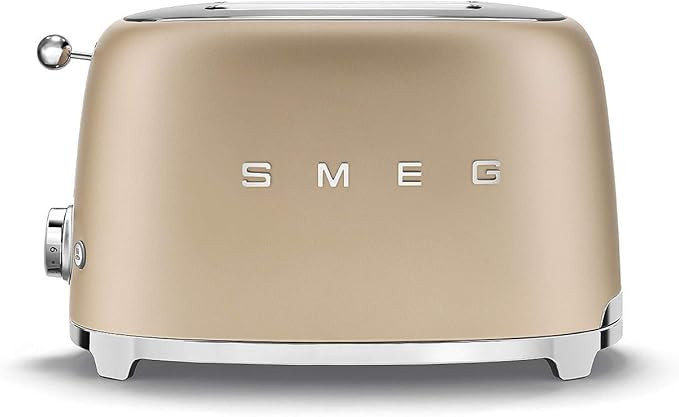 SMEG 2 Slice Toaster with 6 Presets and Defrost Function and Removable Crumb Tray TSF01CHMUS, Mat... | Amazon (US)