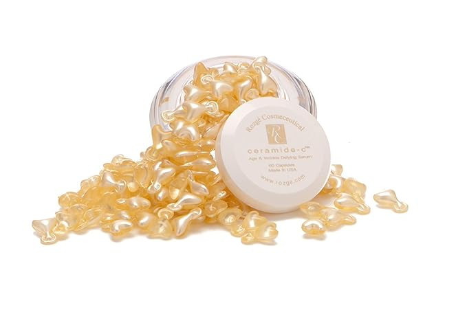 CERAMIDE C CAPSULES - Facial Wrinkle Reducer, Anti Aging Serum Capsules with Vitamin C and E by R... | Amazon (US)