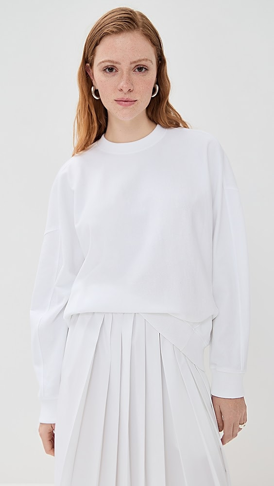 Tibi Lightweight Crew Neck Sweatshirt | Shopbop | Shopbop