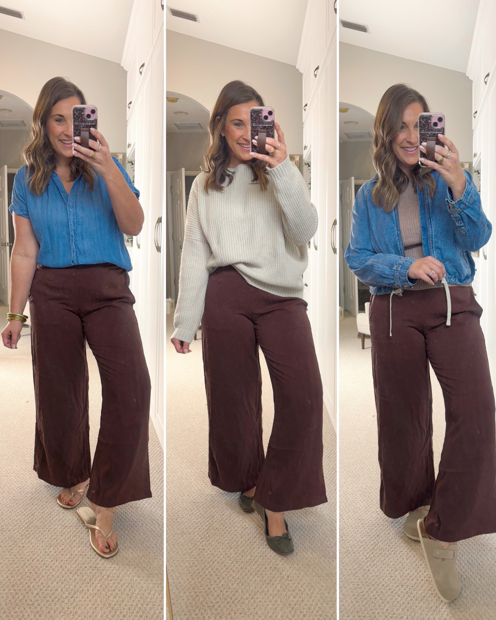 Midsize outfits styled from @oldnavy & @amazon 

TTS- medium 
Causal outfits 
Wide leg pants 
Denim 

#LTKmomlife #LTKootd #LTKMidsize