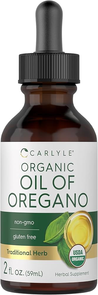 Carlyle Organic Oil of Oregano Liquid Drops | 2 fl oz | Vegan Herbal Supplement | Non-GMO, Gluten... | Amazon (US)