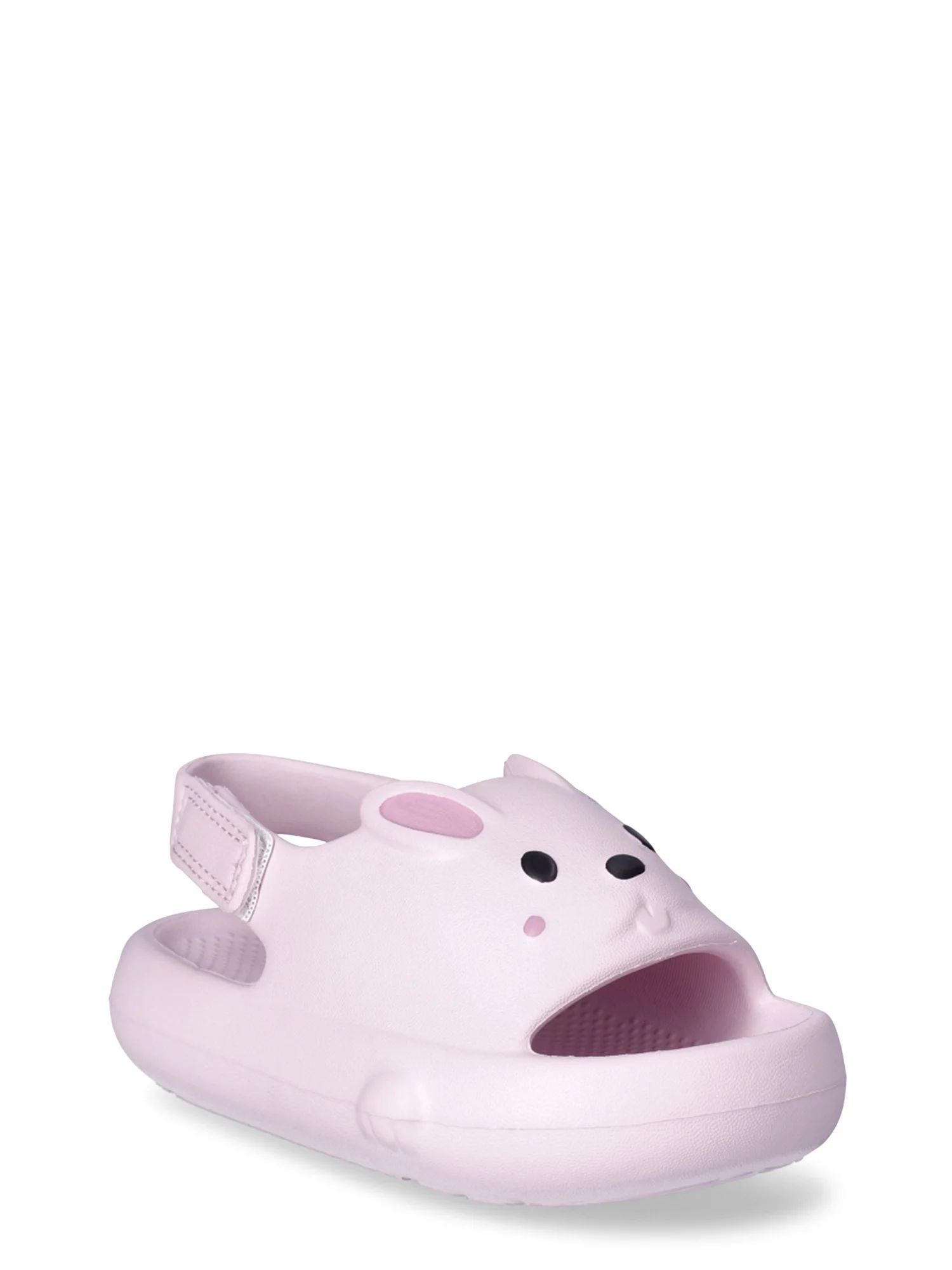 Wonder Nation Girls and Toddler Girls Critter Slide Sandals | Walmart (US)