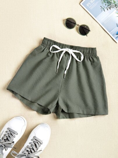 Drawstring Waist Track Shorts | SHEIN