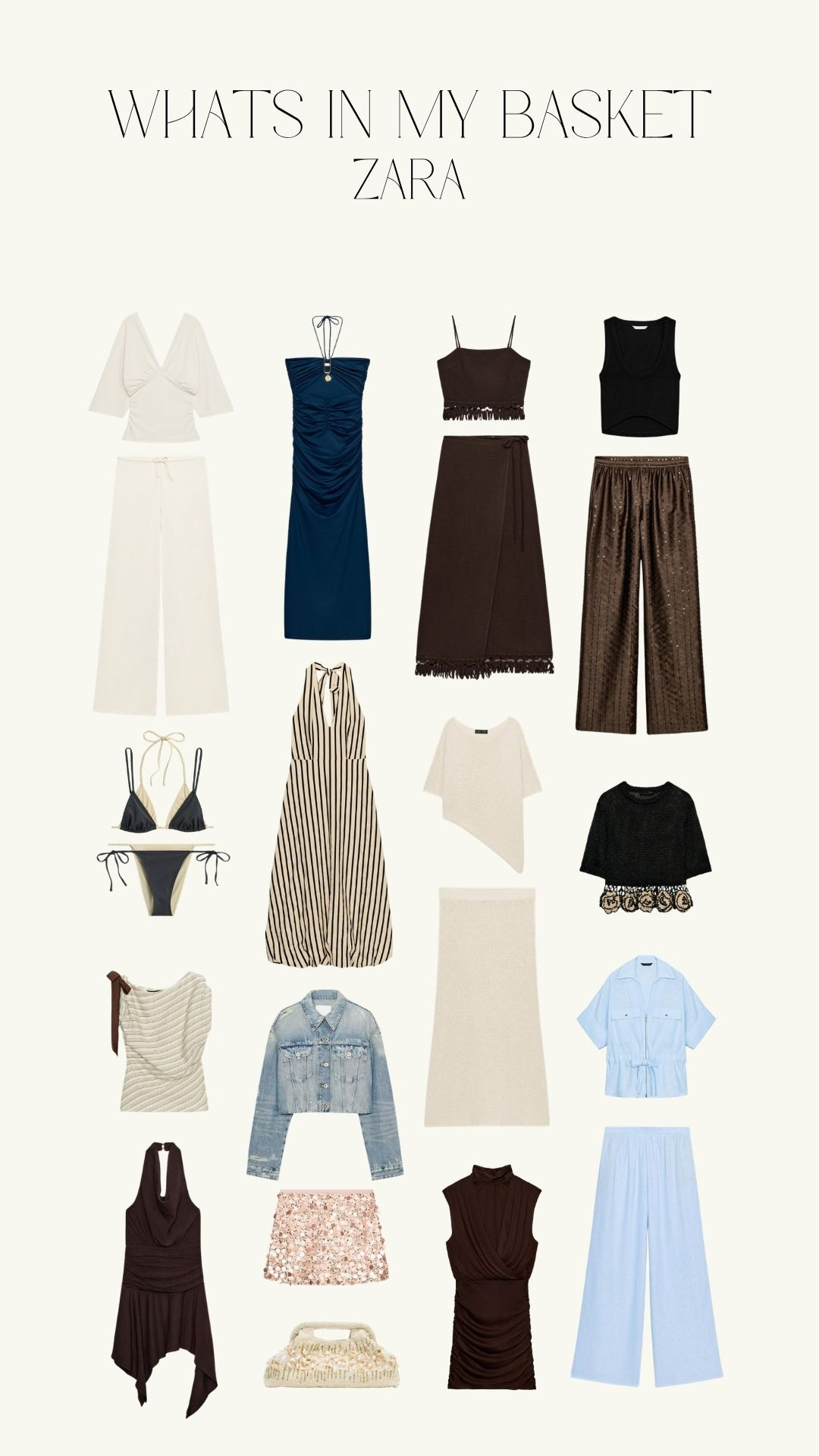 What's in My Zara Basket

Zara New In, Zara Wishlist Edit, Brown Co Ord Set, Ruched Midi Dress, Striped Summer Dress, Denim Jacket Outfit, Light Blue Coord, Holiday Style, Holiday Fashion 


 

#LTKuk #LTKsummer #LTKspring
