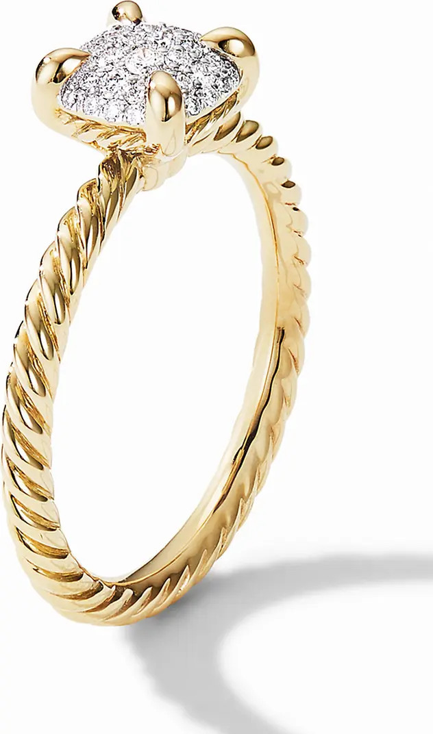 Chatelaine® Ring in 18K Gold with Pavé Diamonds | Nordstrom