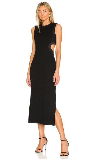 Ponte Cut Out Dress in Rich Black | Revolve Clothing (Global)