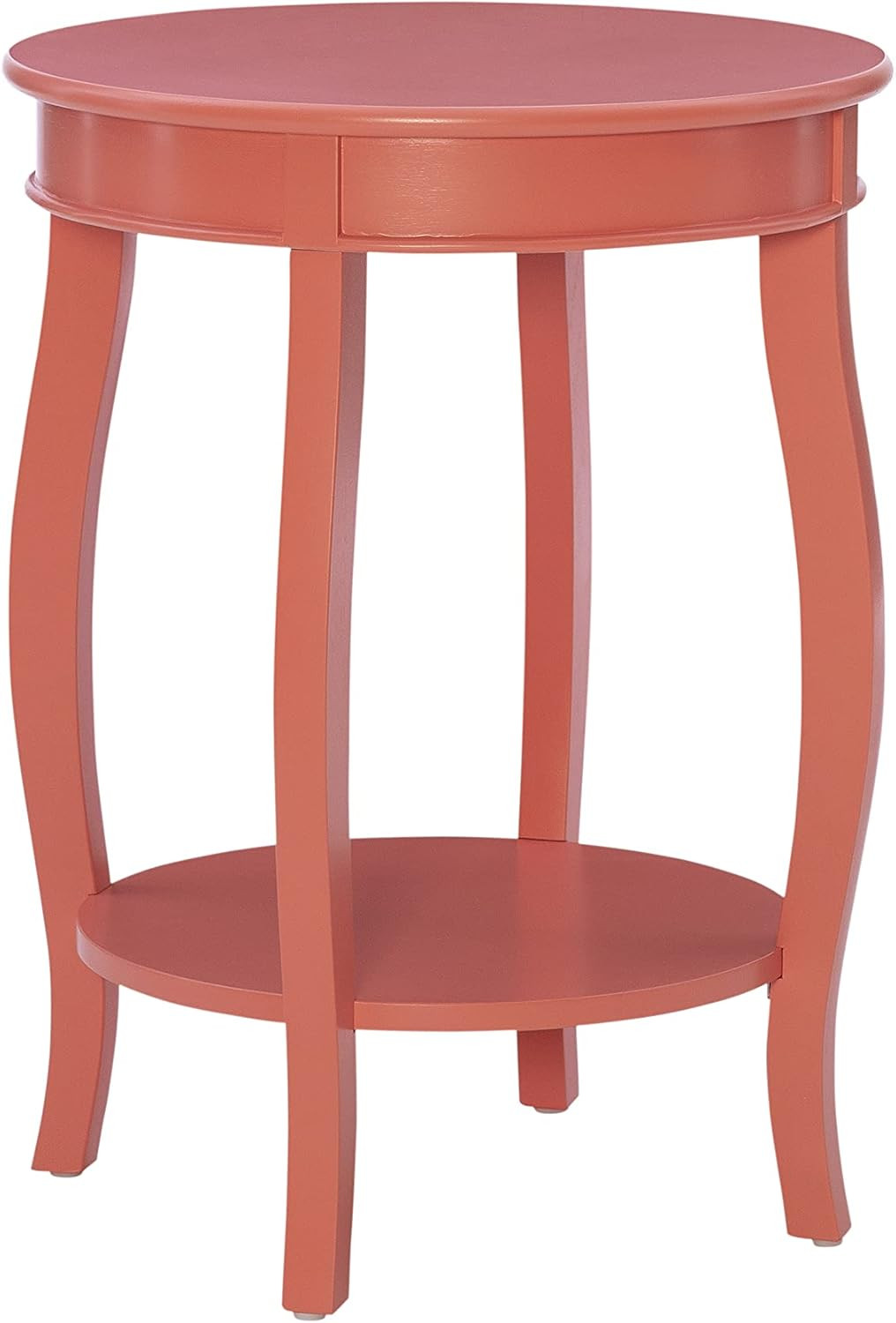 Powell Phipps Coral Accent Side Table with Shelf | Amazon (US)