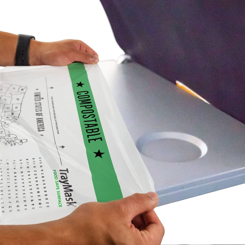 Compostable Disposable Tray Table Cover | Must Have Airplane Essentials | Perfect for Kids and Ad... | Amazon (US)