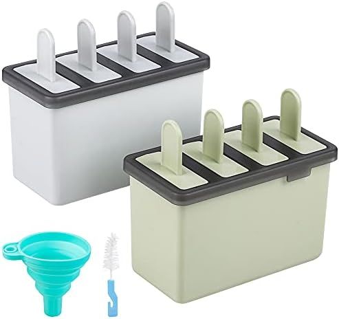 Kootek Popsicle Molds Sets 8 Ice Pop Makers Reusable Ice Cream Mold - Dishwasher Safe, Durable DI... | Amazon (US)