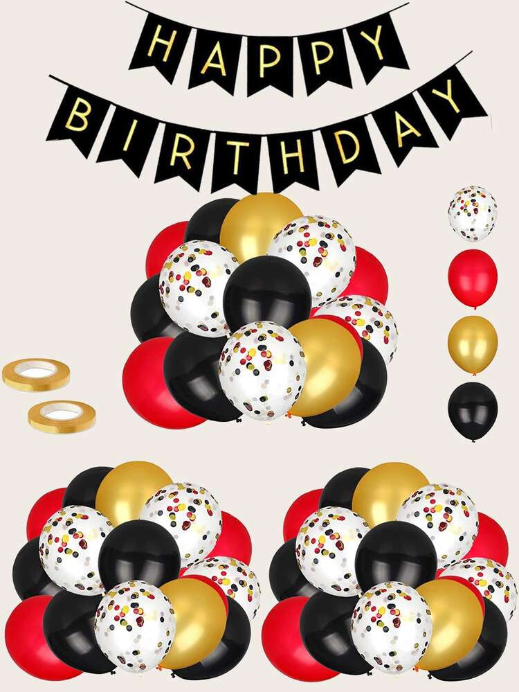 Globo decorativo de cumpleaños Conjunto | SHEIN