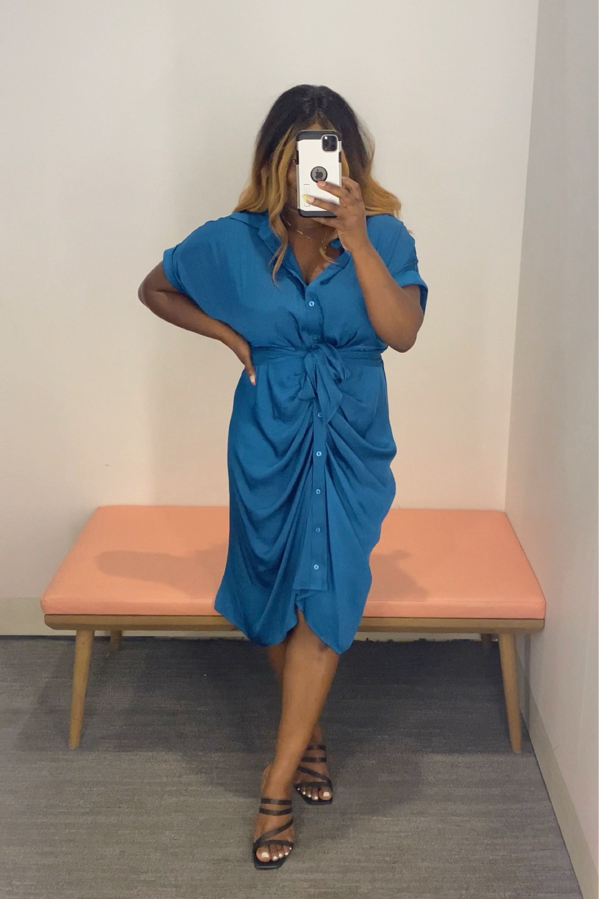 Nordstrom anniversary sale , nsale , shirt dress , Steve Madden , belted dress, blue dress , front tie , ruching, 

#LTKunder100 #LTKstyletip #LTKxNSale