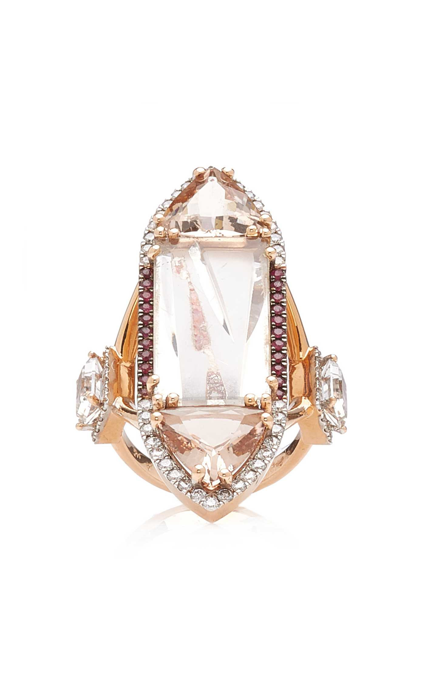 Extravaganzza 18K Rose Gold Multi-Stone Ring | Moda Operandi (Global)