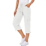 Rosvigor Womens Cargo Capris Lightweight Hiking Pants Outdoor Athletic Quick Dry Travel Pants wit... | Walmart (US)