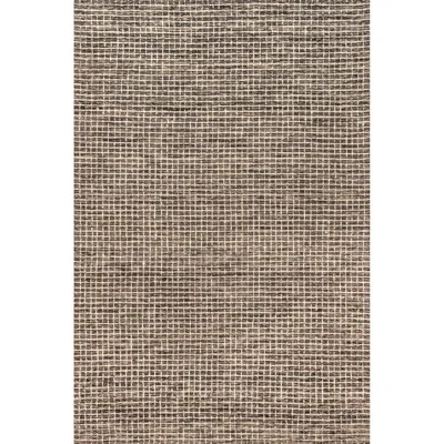 Arvin Olano x Rugs USA Melrose Checked Wool Brown Area Rug | AllModern