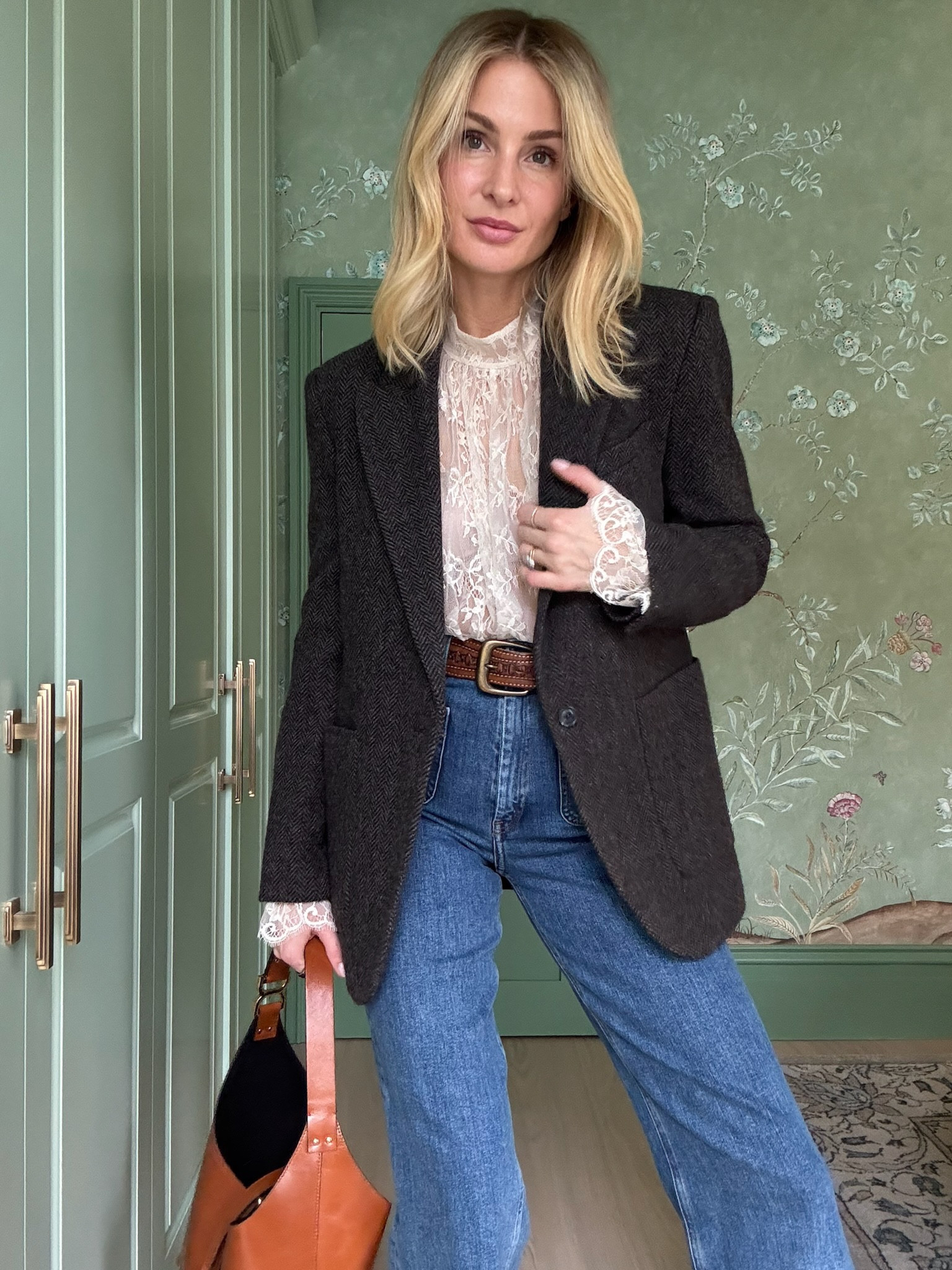 Monday styling - can’t beat a good  denim, blouse and blazer combo 🤍

#LTKstyletip #LTKFashionMonth #LTKworkwear