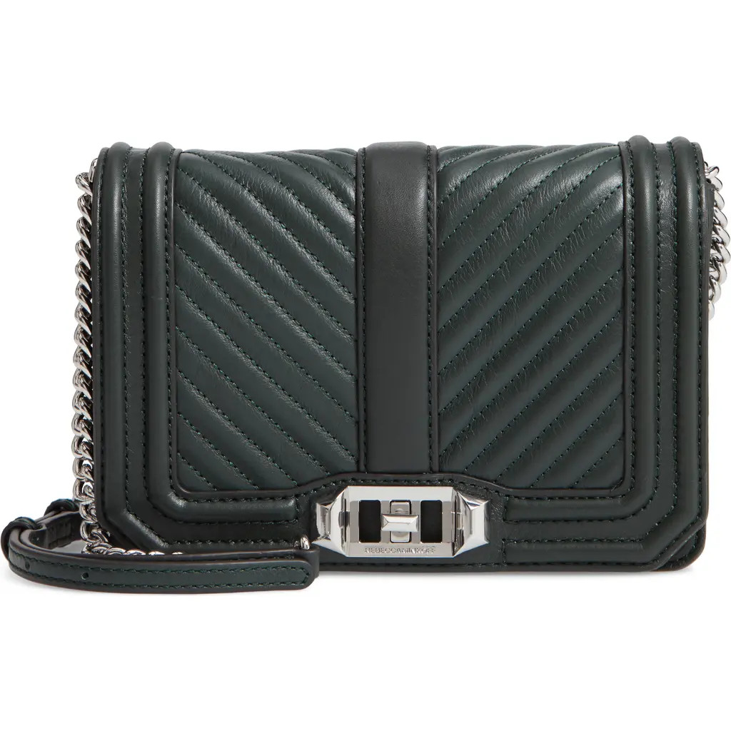 Rebecca Minkoff Small Love Leather Crossbody Bag in Pine at Nordstrom Rack | Nordstrom Rack