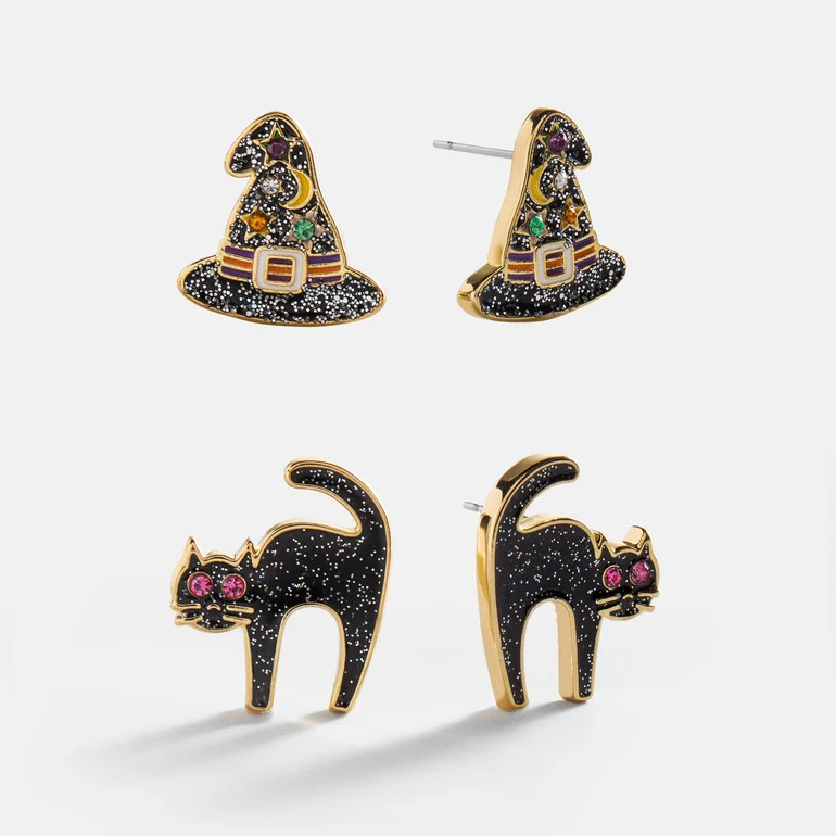 Spooky Season Kids' Earring Set - Witches Hat | BaubleBar