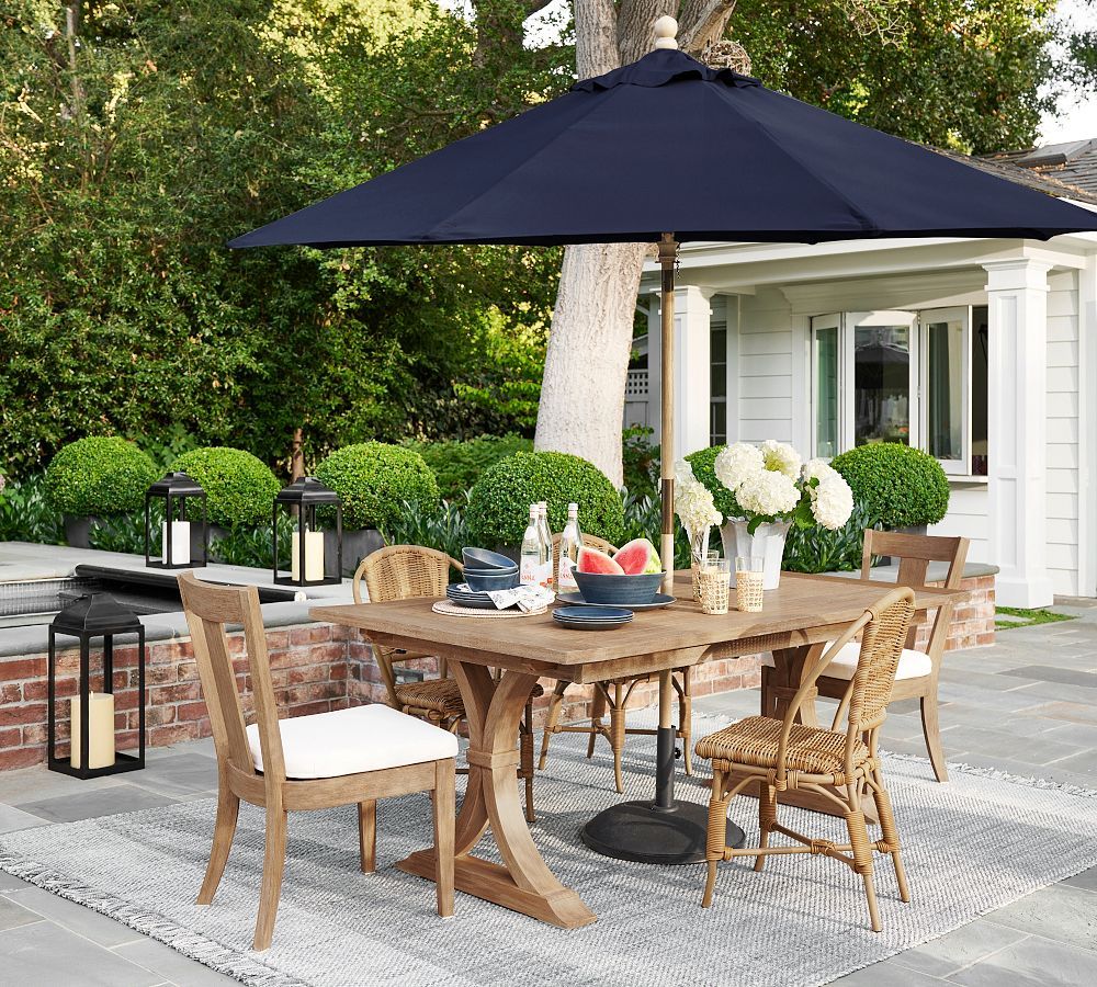 Fallbrook Extending Outdoor Dining Table (76"-106") | Pottery Barn (US)