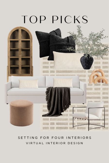 Top picks for Fall! I’ve curated the top fall looks and new home releases for you!

Beige, white, black, area rug, sofa, ottoman pouf, accent pillows, Sherpa, boucle, corduroy, arm chair, accent chair,  decor, throw blanket, olive stems, branches, greenery, faux, cabinet, wood, metal, organic modern, transitional, farmhouse, Amazon home , Amazon finds, founditonamazon, studio mcgee, pottery barn, crate & barrel