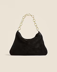 Berkeley chainlink shoulder bag in suede | J. Crew US