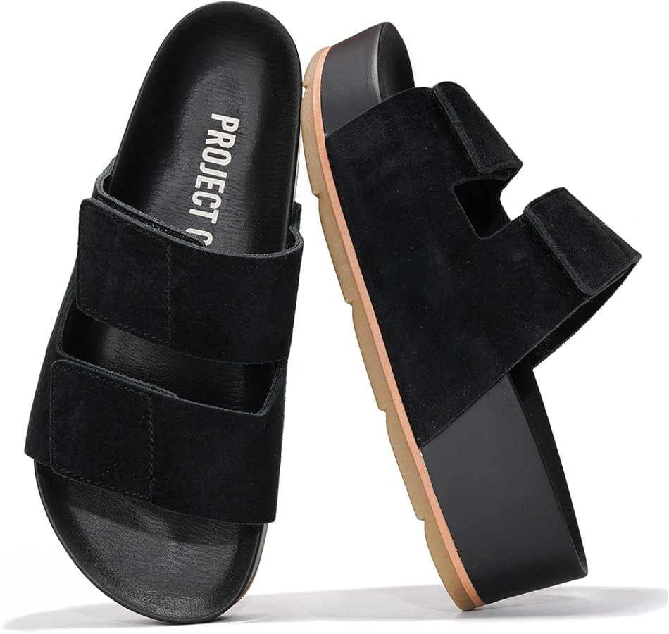 Project Cloud Platform Sandals Women Footwear - Genuine Leather Beach Summer Wedges with Comforta... | Amazon (US)