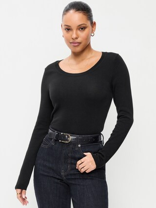 Fitted Scoop-Neck Jersey Sweater | Old Navy (US)