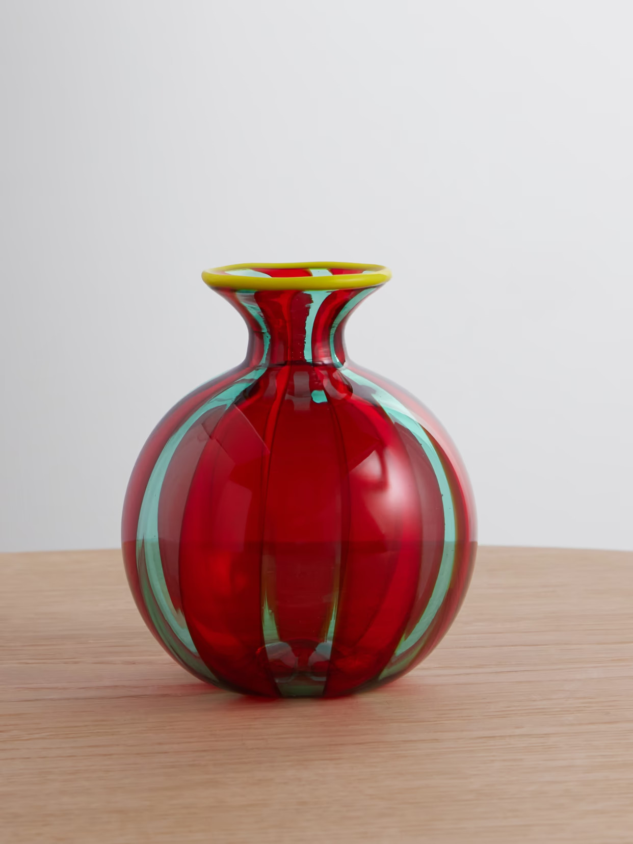 La DoubleJ - Mini Ciccio Striped Murano Glass Vase - Red | NET-A-PORTER (UK & EU)