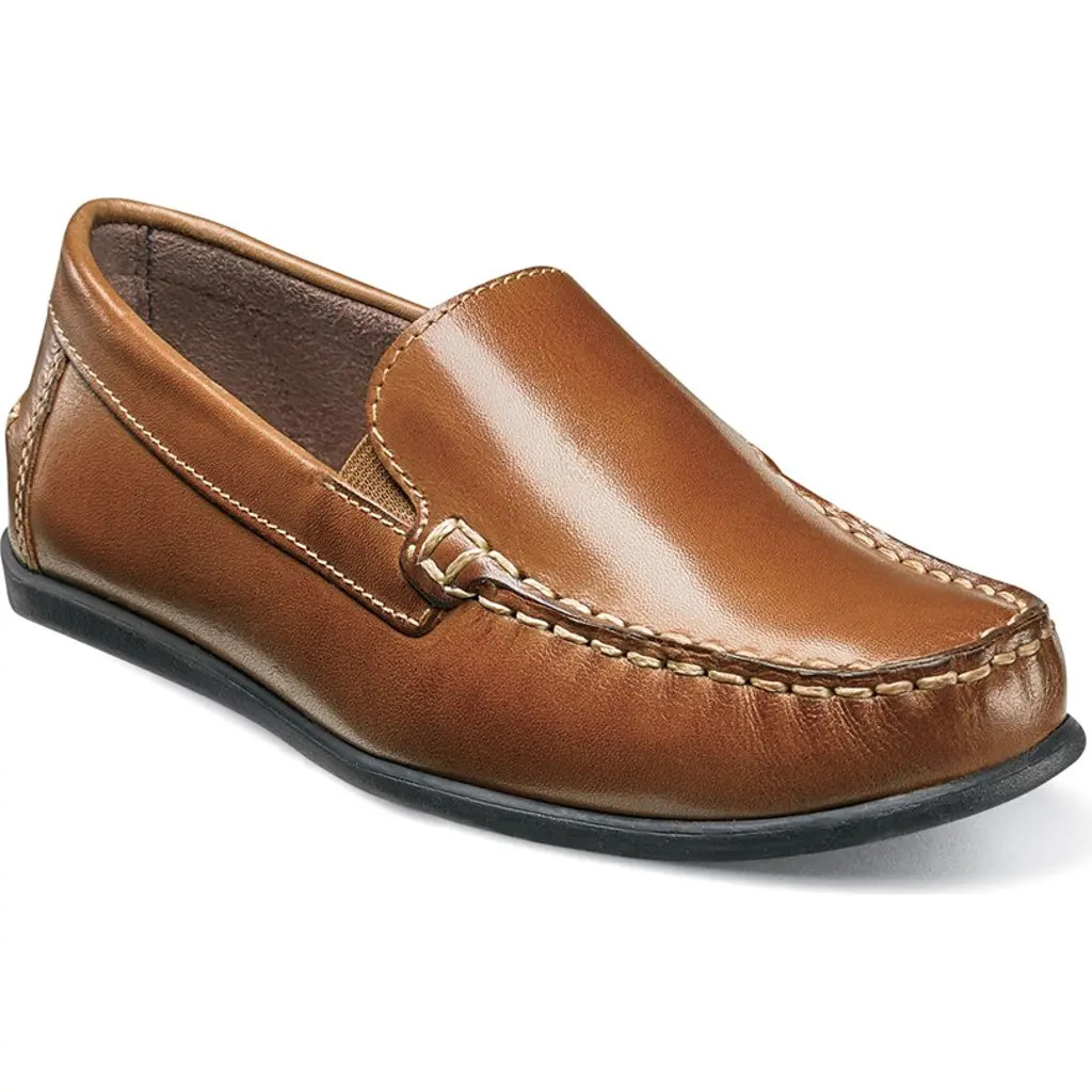 Florsheim Kids' Jasper Jr Venetian Loafer in Saddle Tan Leather at Nordstrom, Size 10 M | Nordstrom
