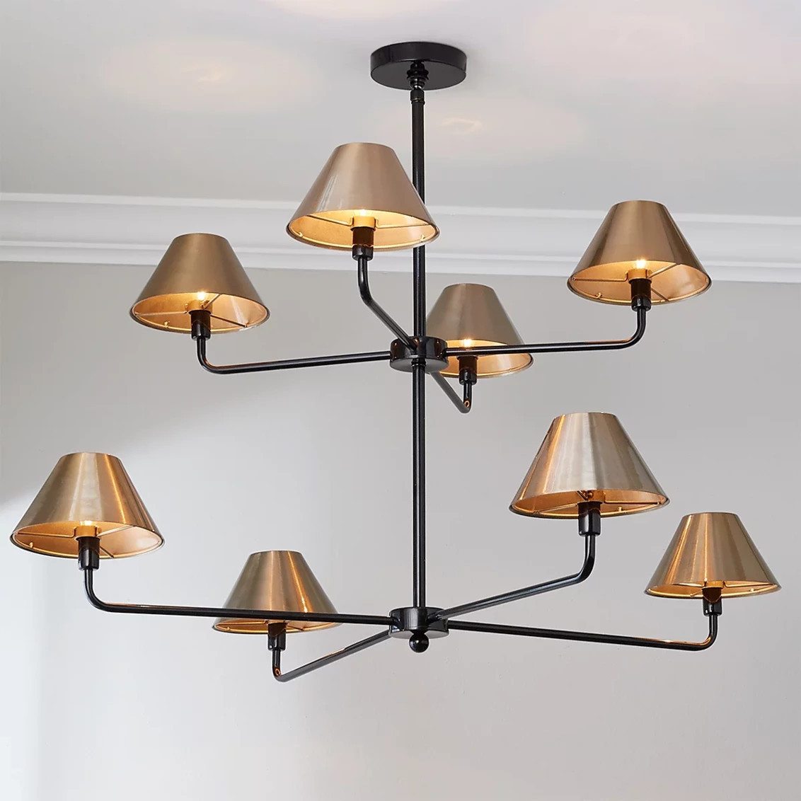 Chris Loves Julia Edie Two-Tier Chandelier - 8 Light | Shades of Light