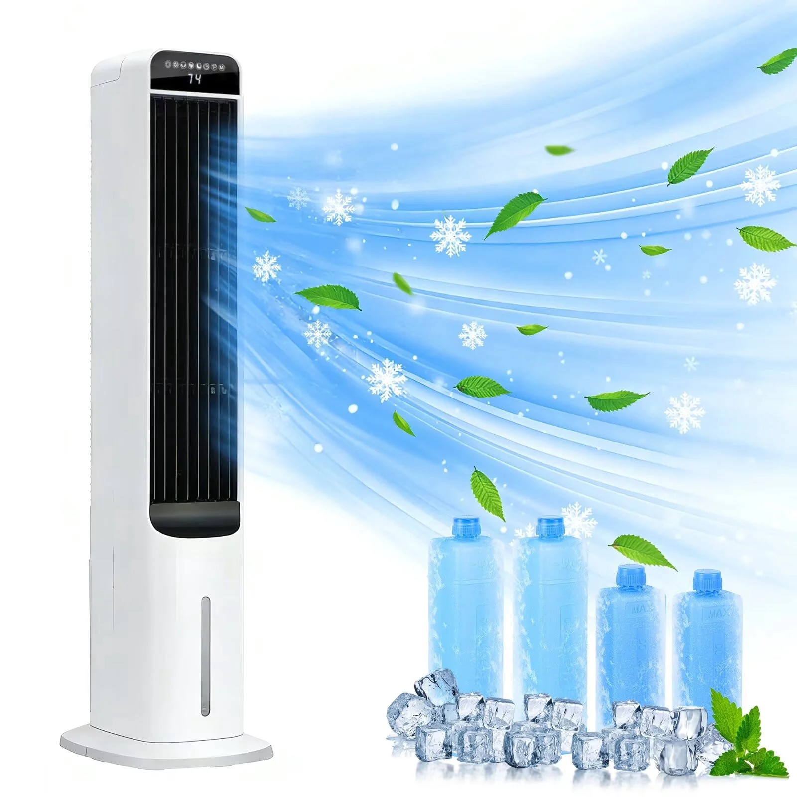 Evaporative Air Cooler 41", Windowless Portable Air Conditioners, Oscillating Fan Portable Air Co... | Walmart (US)