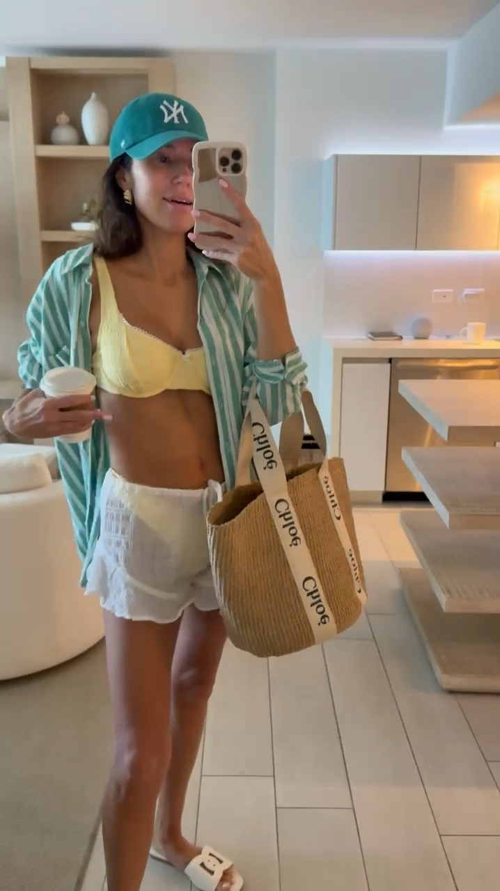 Spring break outfit - most items under $50 each!! Loving this yellow bikini from Target 💛 this striped button up makes the perfect swimsuit coverup!

Target fashion, beach vacation outfit

#LTKSwim #LTKFindsUnder50 #LTKWatchNow
