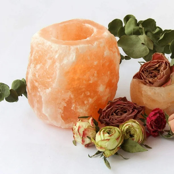 WBM Himalayan Glow Natural Himalayan Pink Salt Candle Holder | Walmart (US)