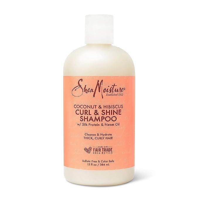 SheaMoisture Curl and Shine Coconut Shampoo for Curly Hair Coconut and Hibiscus Paraben Free Sham... | Amazon (US)