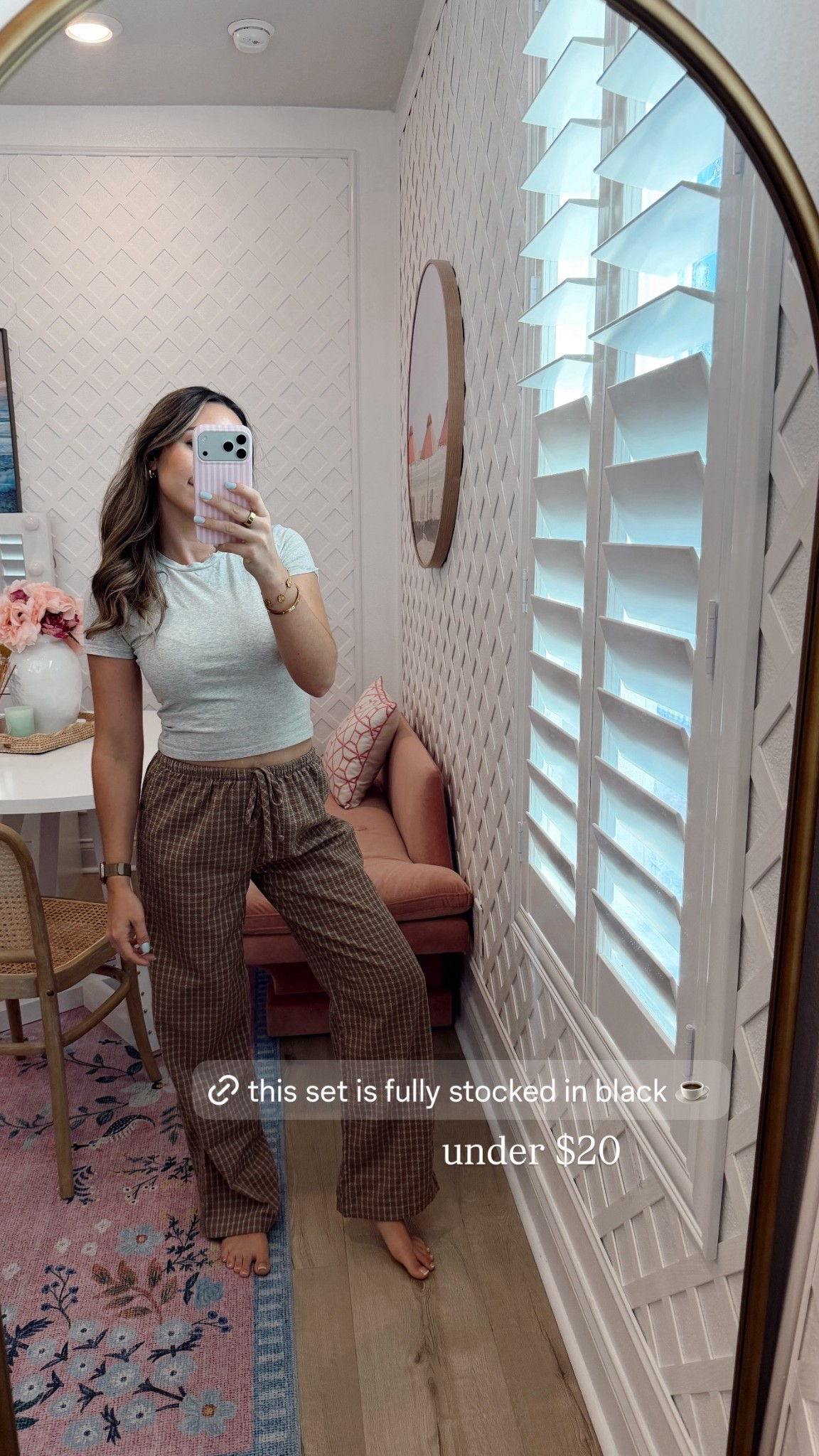 Cozy season. 🍂🍁 this set is fully stocked in black! I wear it together and as separates all the time. Love a cute everyday pant that feels like pajamas. Best affordable fall basics!! 

#LTKFindsUnder50 #LTKStyleTip #LTKSaleAlert