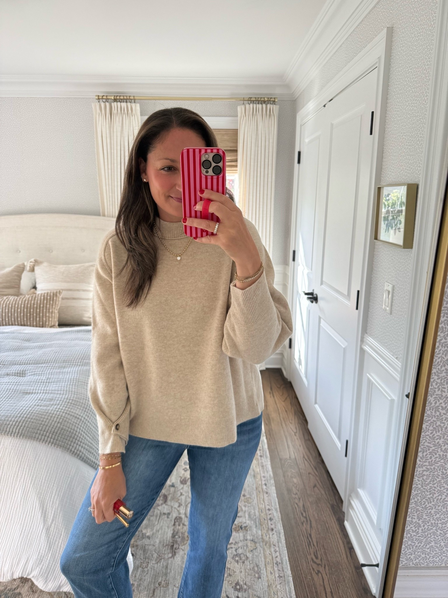 The perfect spring jeans and the coolest necklace under $100 🙌🏻 Also linking the @Merit makeup that I use every single day!!

#LTKSaleAlert #LTKselfcare #LTKBeauty