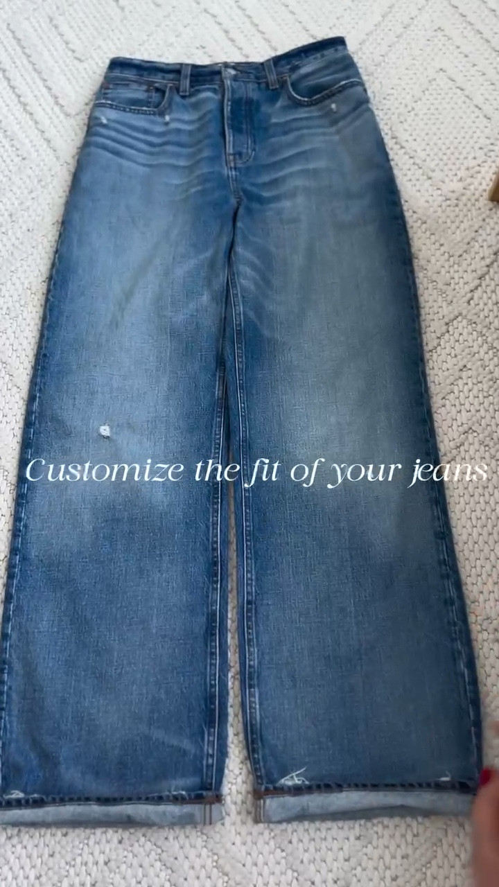 It is super easy to customize the fit of your jeans! Here is the way I do it to a pair of Madewell jeans!

#LTKSeasonal #LTKmomlife #LTKootd