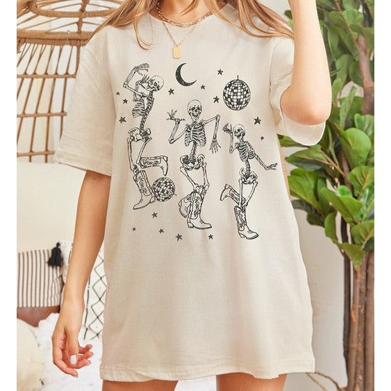 cowboy skeletons oversized tee | Joss and J