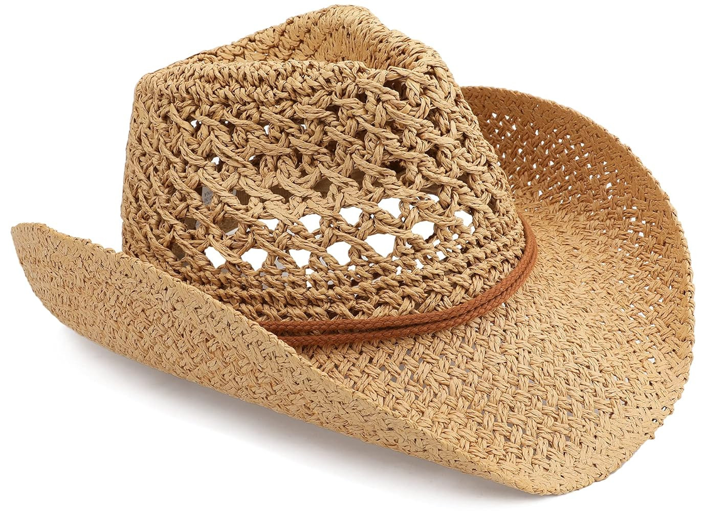 Adult Sun Straw Western Cowboy Hat | Amazon (US)