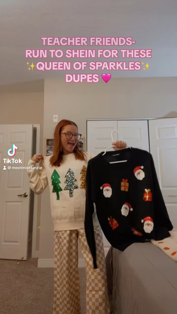 Queen of Sparkles SHEIN DUPES ✨❤️💚🎁🎅🏼 #queenofsparkles #dupe #teacher #shein #sheinfinds

#LTKSeasonal #LTKHoliday #LTKHolidaySale
