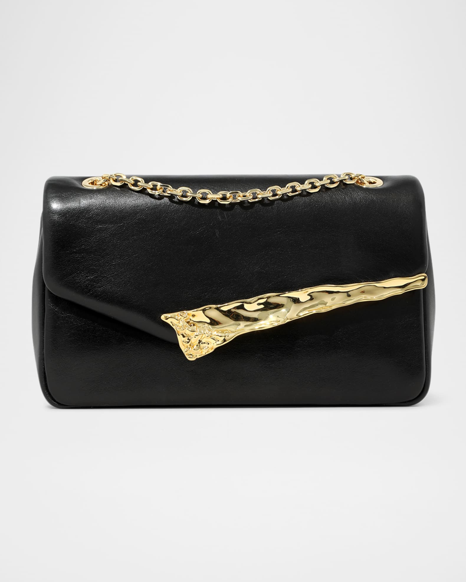 The Angular Leather Shoulder Bag | Neiman Marcus