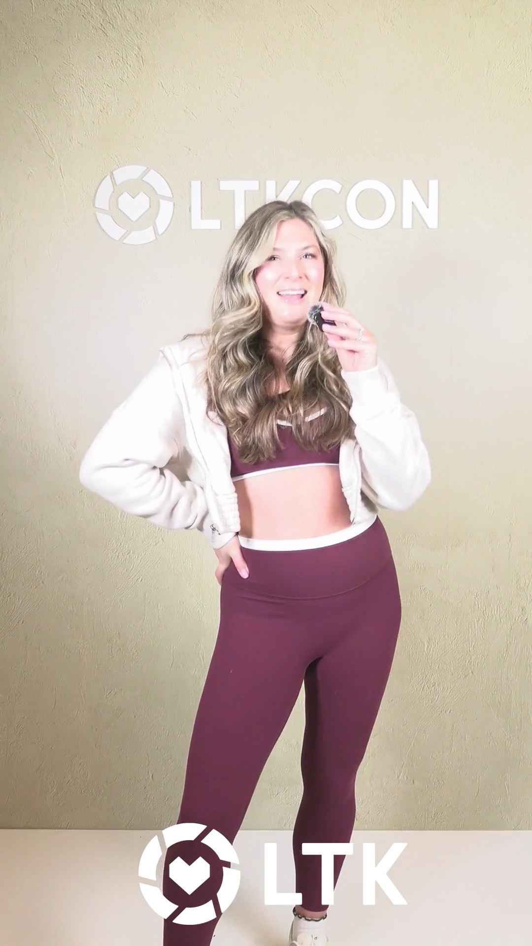 Abercrombie matching set workout set maroon white piping 
Abercrombie leggings 

#LTKCon #LTKActive #LTKStyleTip
