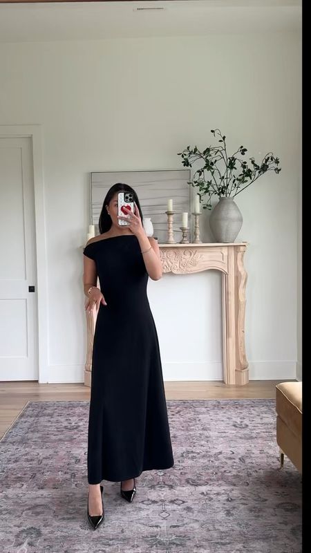 Long black dress - such a timeless piece! 

Size: XS for reference 

#LTKStyleTip #LTKFindsUnder100 #LTKBeauty