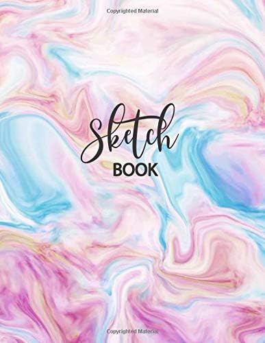 Sketch Book: Large Notebook for Drawing, Doodling or Sketching: 109 Pages, 8.5" x 11". Marble Bac... | Amazon (US)